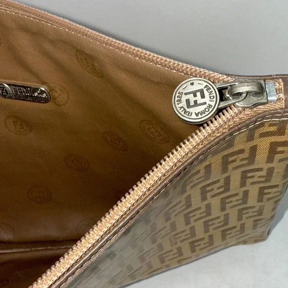 FENDI Zucca Monogram Large Clutch - Picture 9 of 12